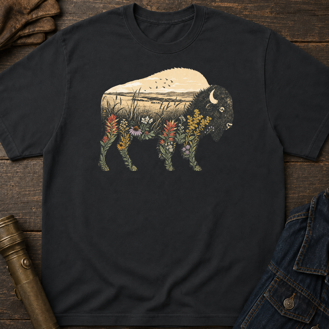 Floral Bison T-Shirt