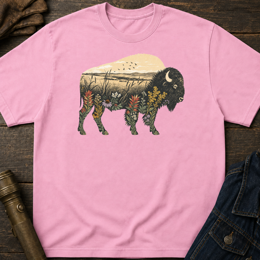 Floral Bison T-Shirt