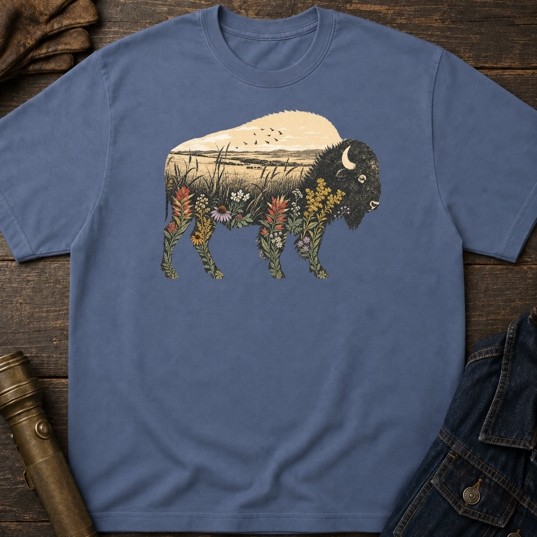 Floral Bison T-Shirt