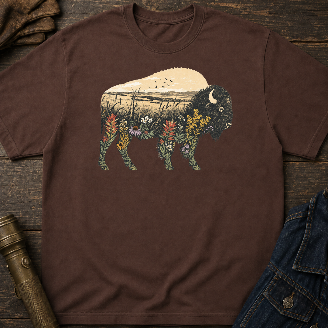 Floral Bison T-Shirt