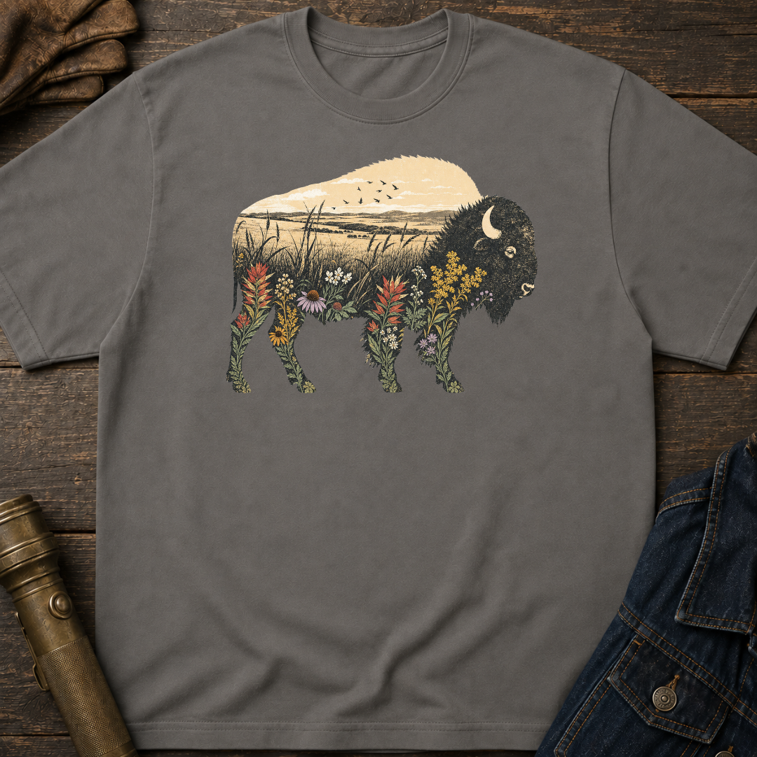 Floral Bison T-Shirt